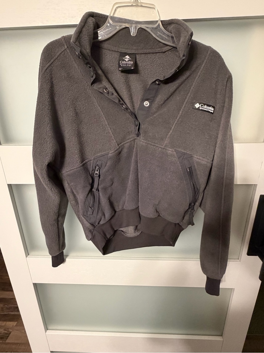 Columbia Men's Dark Gray Zip-Up Fleece Jacket